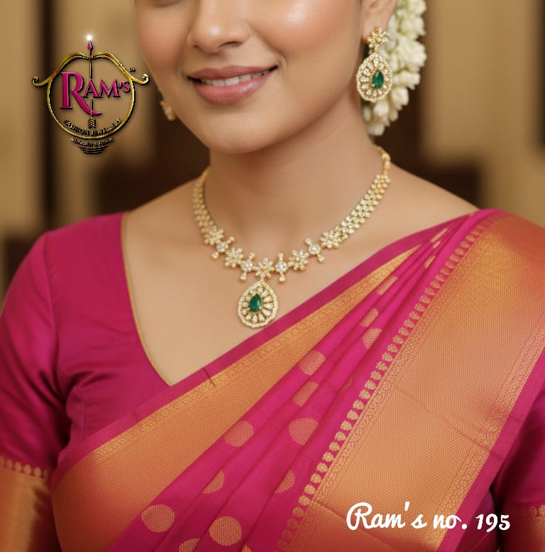 Gold-Plated CZ Jewellery Necklace Set