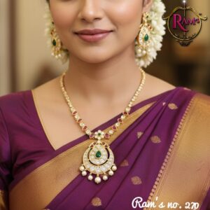 Gold-Plated CZ Jewellery Necklace Set