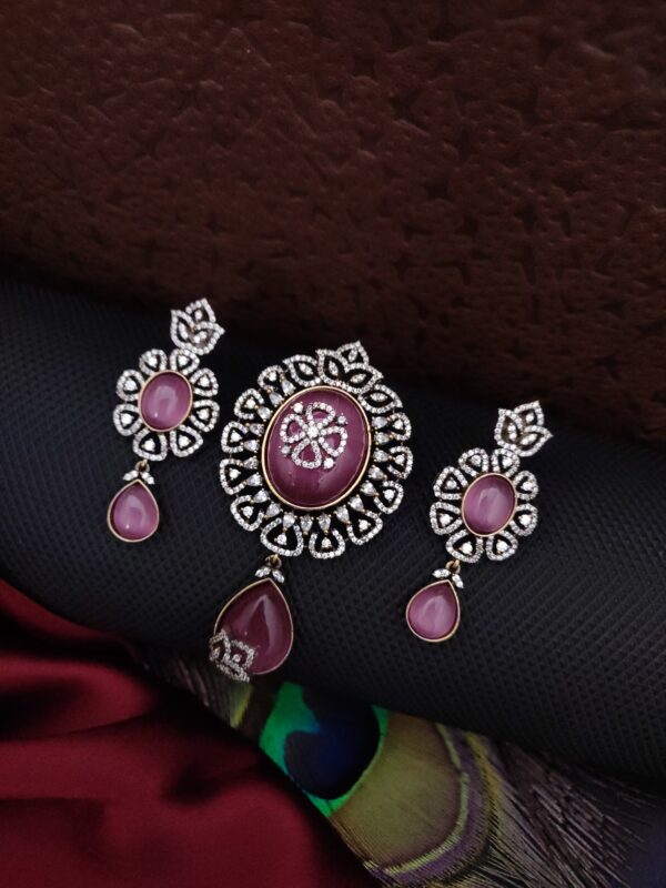 Royal Victorian Zircon Designer pendant set