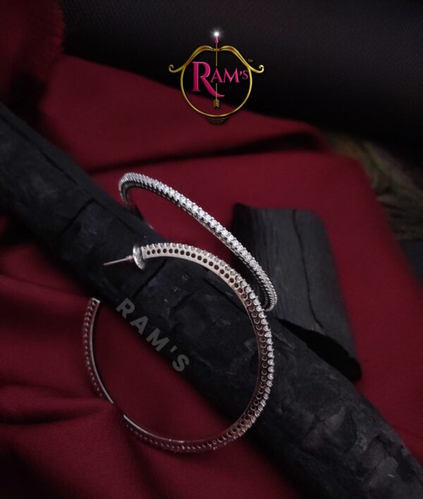Silver-Plated Diamond look Earrings