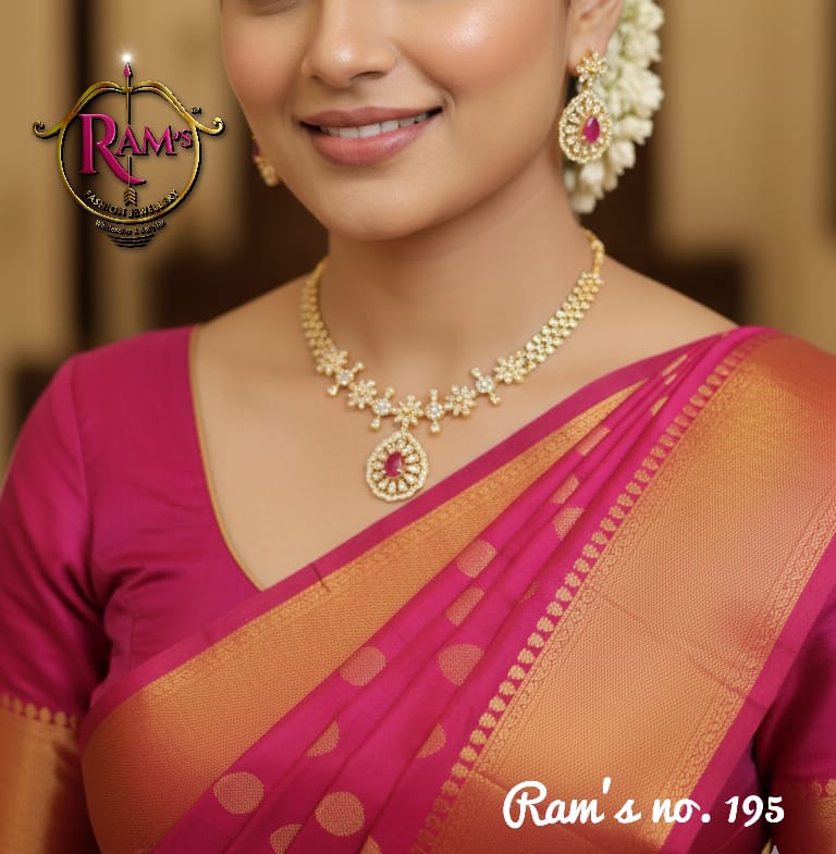 Gold-Plated CZ Jewellery Necklace Set